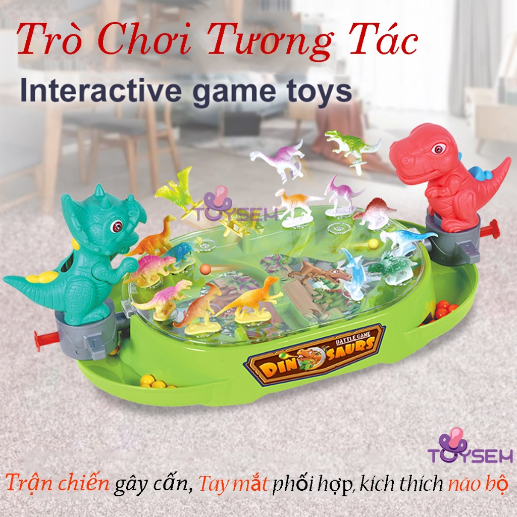 Đồ chơi khủng long đại chiến bắn ngã gay cấn rèn luyện tay mắt linh hoạt hơn cho bé từ 3 tuổi - Quà tặng sinh nhật