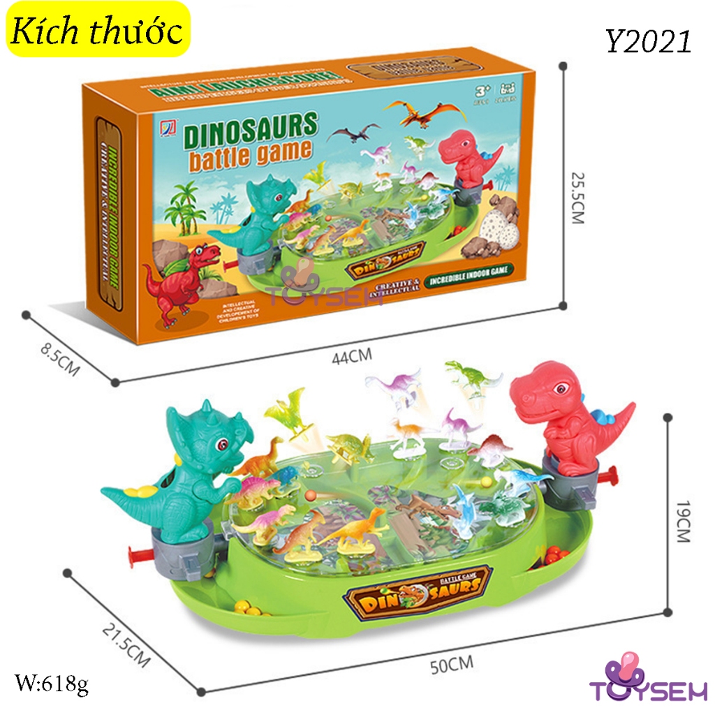 Đồ chơi khủng long đại chiến bắn ngã gay cấn rèn luyện tay mắt linh hoạt hơn cho bé từ 3 tuổi - Quà tặng sinh nhật
