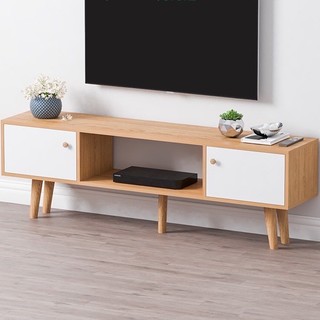 Kệ tivi 4 chân gỗ tự nhiên đa năng kt 120x40x24 chất liệu gỗ mdf dq home