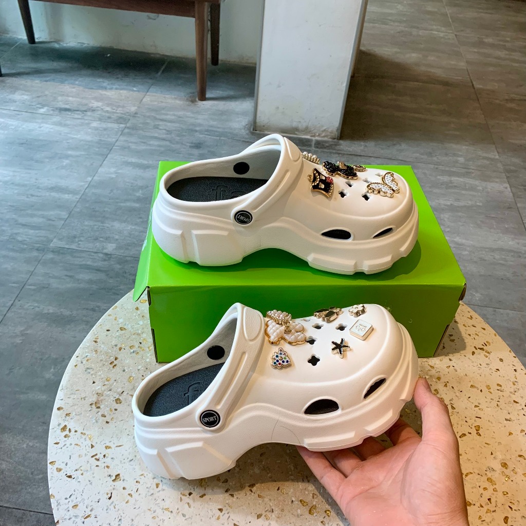Dép bánh mì,Dép Sục đế cao Dép  FASHION Đế độn tăng chiều cao 6cm chất eva siêu nhẹ