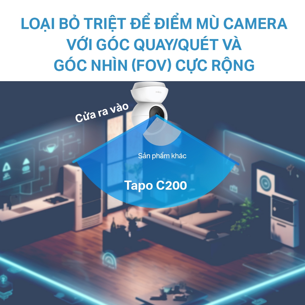 [Mã ELCL12 giảm 9% đơn 300K] Bộ Combo 2 Camera WiFi TP-Link Tapo C200P2 / C210P2 Quay Quét 360 độ Full HD 2MP/3MP