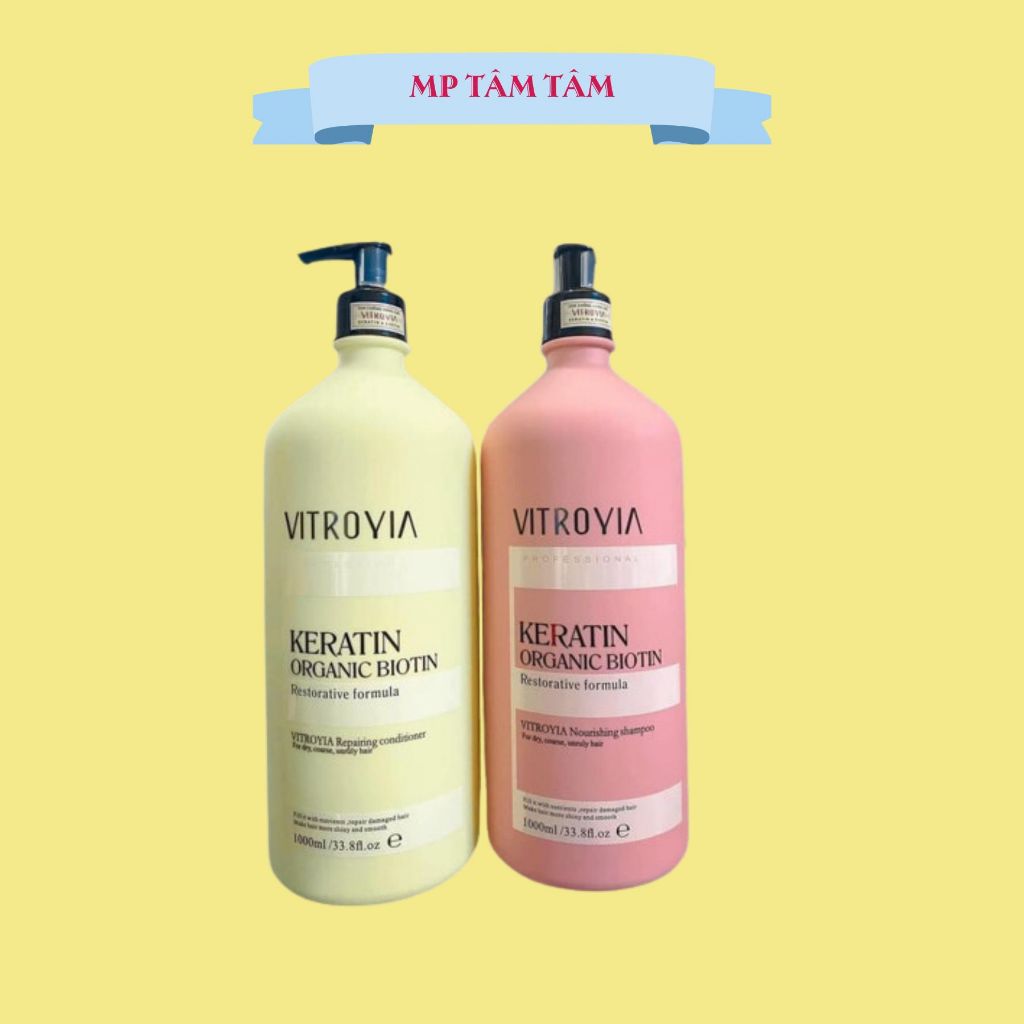 Dầu gội cặp mềm mượt Vitrovia 1000ml