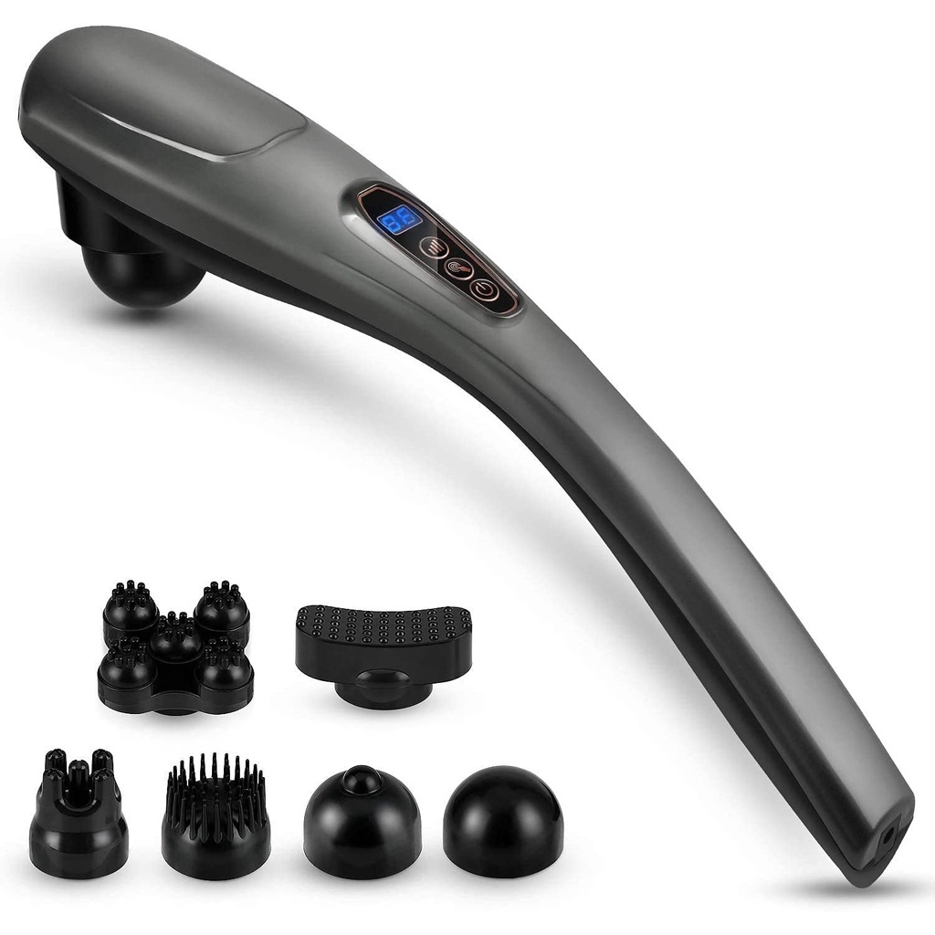 Máy massage lưng  Eazylife cầm tay, 6 đầu đa năng chuyên sâu cổ vai gáy