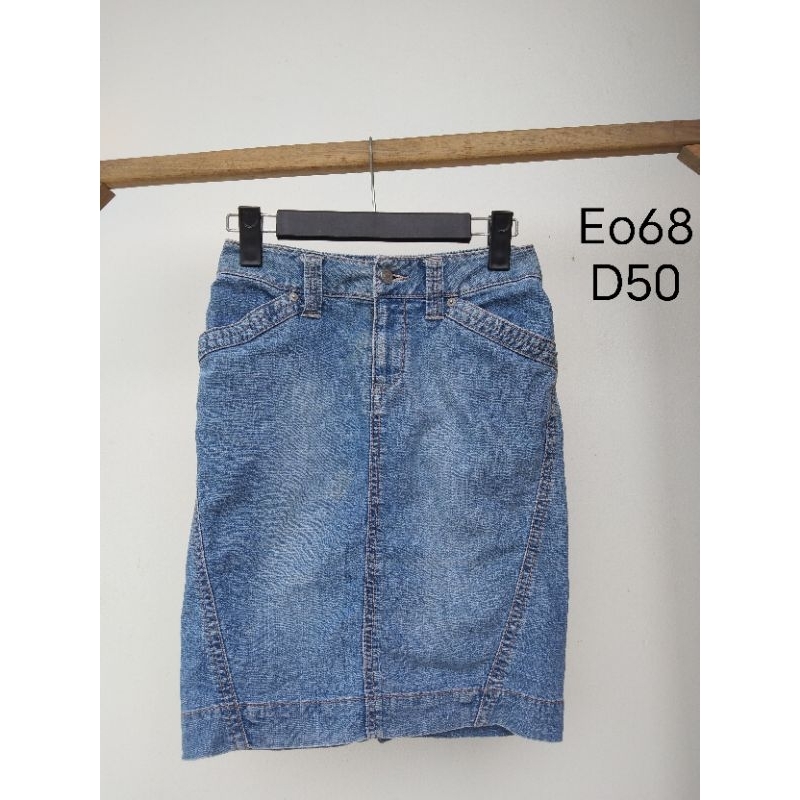 Chân váy jean 2hand vintage, y2k