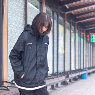 Áo Khoác Dù Đen Thêu Knight Nam Nữ Unisex Form Rộng Oversized