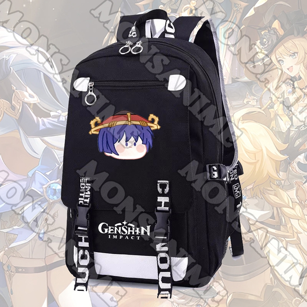 Balo nam nữ GENSHIN IMPACT ver FACE CHIBI in hình game anime chibi cặp sách đi học tiện lợi thời trang