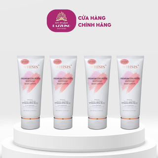 COMBO 4 Tuýp Kem Dưỡng Thể Whisis Premium Collagen Whitening Body Lotion 200ml