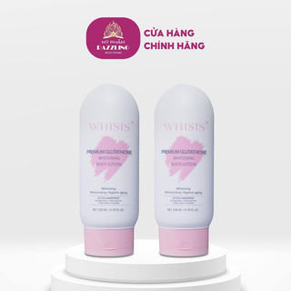 Combo 2 tuýp kem dưỡng thể trắng da whisis premium whitening body lotion 200ml
