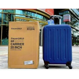 Vali du lịch xách tay có khóa số lock&lock ltz615blue-ens 20inch màu xanh