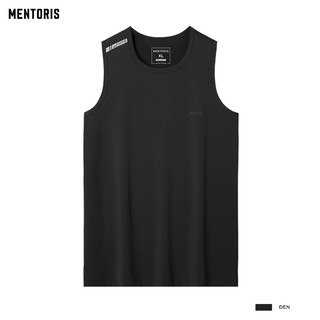 Áo thun ba lỗ nam Mentoris thiết kế trẻ trung năng động,dệt lỗ kim kết hợp vải Coolmax thoáng mát thoát khí tốt MTT02