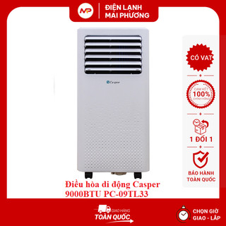 Điều hòa di động Casper 9000BTU PC-09TL33 - Hàng chính hãng (Bảo hành 24 tháng)
