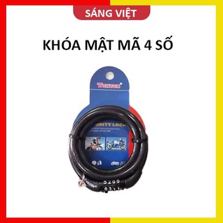 Khoá dây 4 số chống trộm cao cấp cho xe đạp,xe máy