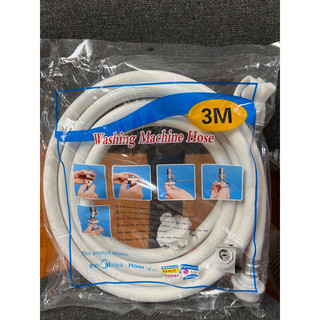 Dây cấp nước máy giặt dài 3m dùng cho cửa trên -hàng chính hãng mới 100% - Bh 3 tháng lỗi 1 đổi 1 mới
