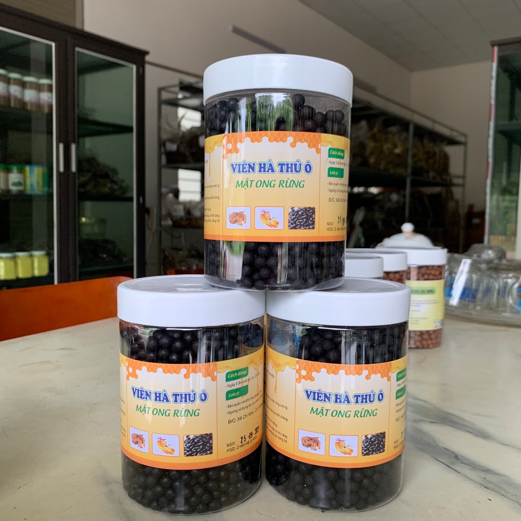 Viên Hà Thủ Ô Mật Ong Rừng 500g tác dụng Hỗ Trợ Người Tóc Bạc, Bị Rụng Tóc, Thiếu Máu, Giúp Ăn Ngon Ngủ Ngon