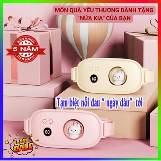 Đai massage bụng kinh kiêm Máy chườm nóng làm sưởi ấm giảm đau bụng kinh trườm khi đến tháng