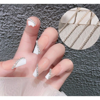 Sét dây xích đá 50cm trang trí nail