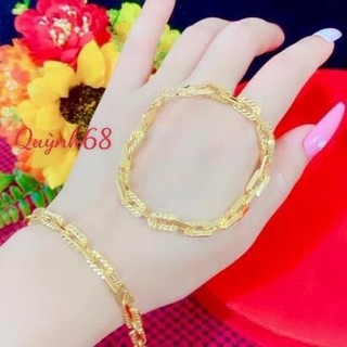 Lắc tay nữ,lắc khoen lật nhẹ nhàng xinh xắn bền màu quỳnh68