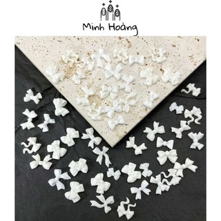 Sản phẩm các loại nơ trang trí móng tay nhiều mẫu set 50, 20 nơ siêu xinh