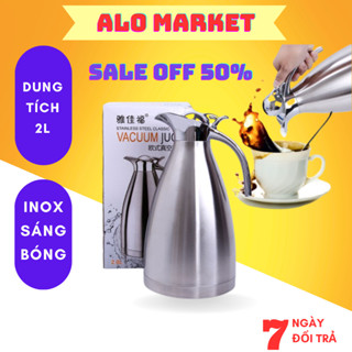  BÌnh Nước Giữ Nhiệt Dung Tích 2 Lít Mỏ Vịt Pha Trà Nóng Lạnh Ruột Inox 