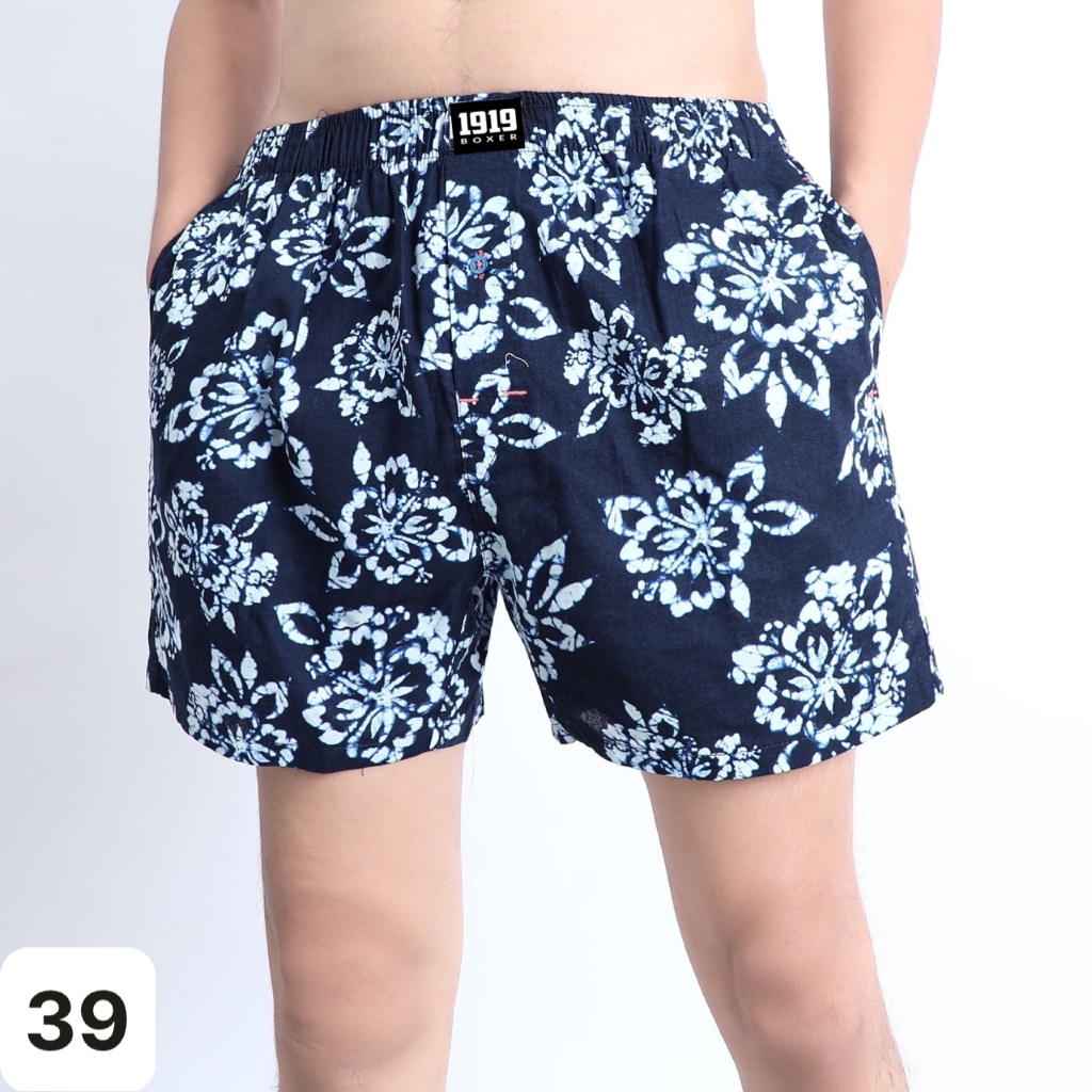 Quần đùi nam mặc nhà chất cotton 1919 Quần ngủ nam CT06