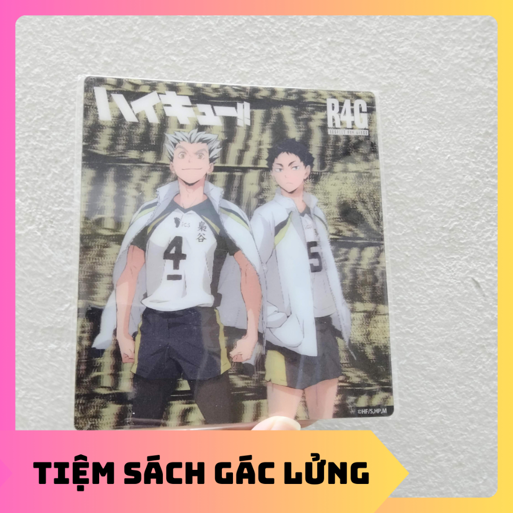 Card 3d nhân vật Haikyuu kích cỡ 12x13,5cm