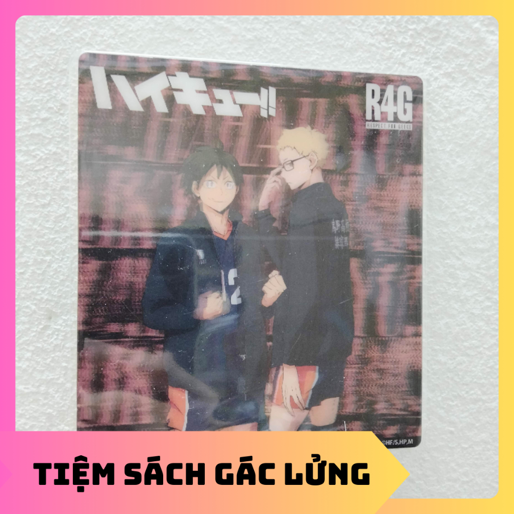 Card 3d nhân vật Haikyuu kích cỡ 12x13,5cm
