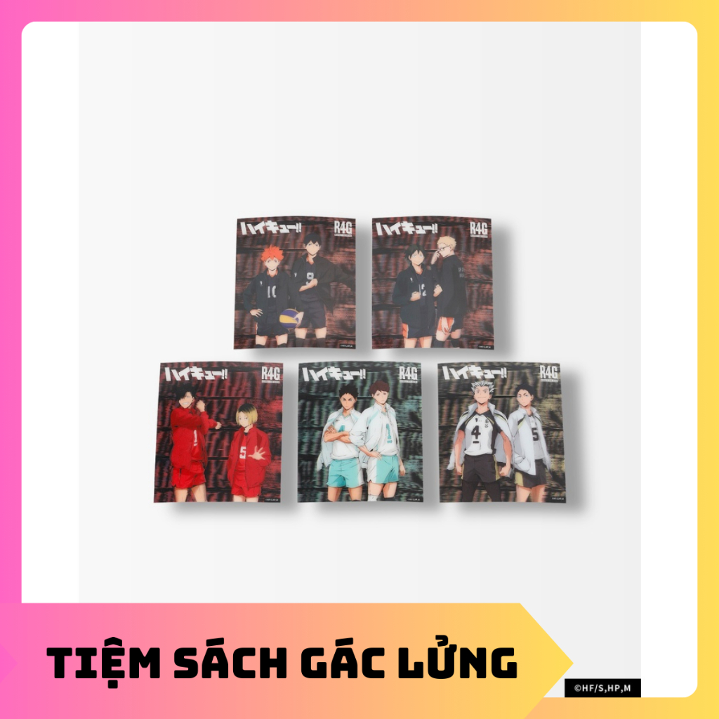 Card 3d nhân vật Haikyuu kích cỡ 12x13,5cm