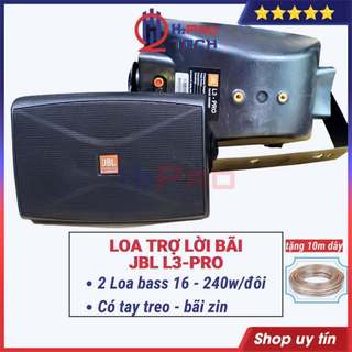 Đôi Loa Trợ Lời Karaoke Jbl L3 Pro Bass 16 240W-8 Ôm Có Tay Treo Hàng Bãi ( 2 Cái ), Loa Quán Cafe, Nhà Hàng-H2Pro Tech