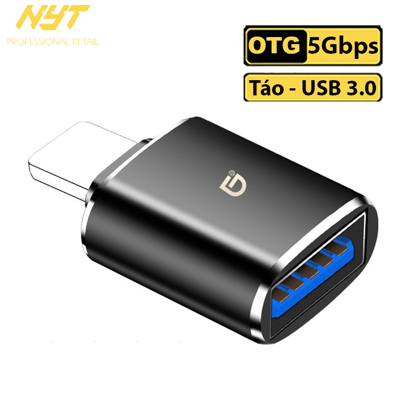 Đầu Chuyển Đổi Điện Thoại Android /Táo Sang USB 3.0 OTG 5Gbps, Kết Nối Phím, Chuột,  USB v.v. - ID CD110 Chính Hãng