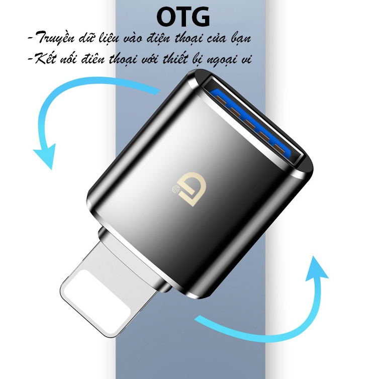 Đầu Chuyển Đổi Điện Thoại Android /Táo Sang USB 3.0 OTG 5Gbps, Kết Nối Phím, Chuột,  USB v.v. - ID CD110 Chính Hãng