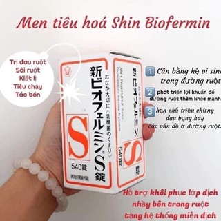 Men tiêu hóa Shin Biofermin S Tablets Nhật 350 viên và 550 viên