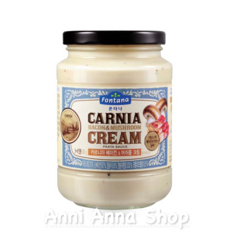Sốt Mì Ý Kem Nấm Thịt Carnia Bacon Mushroom Cream Fontana Hàn Quốc