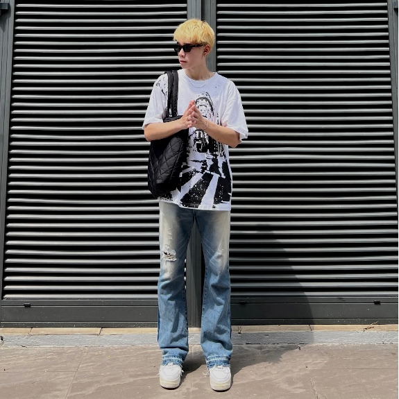 Áo thun nam The Xide áo phông nam nữ unisex in lụa hình thành phố form rộng chất cotton 2 chiều định lượng 250gr co giãn