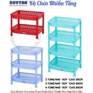 🚀TBA SHOP🚀 Kệ chén nhựa duy tân 2 / 3 / 4 Tầng Nhỏ ( Ngang 40 * Rộng 29 )