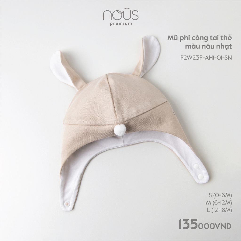 Mũ Cho Bé từ sơ sinh đến 18 tháng tuổi Nous chính hãng