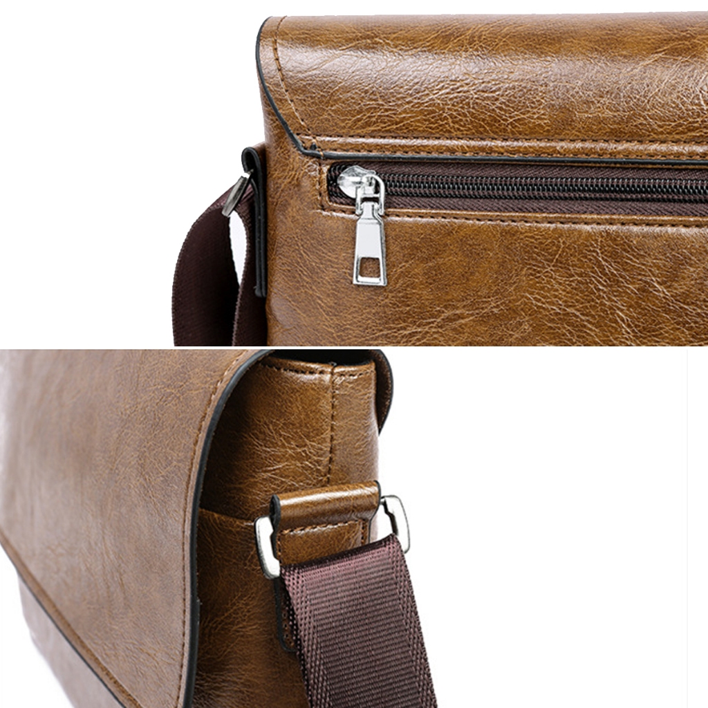 Túi đeo chéo nam da PU , Túi đeo vai đựng tài liệu iPad phong cách Cansual Basic