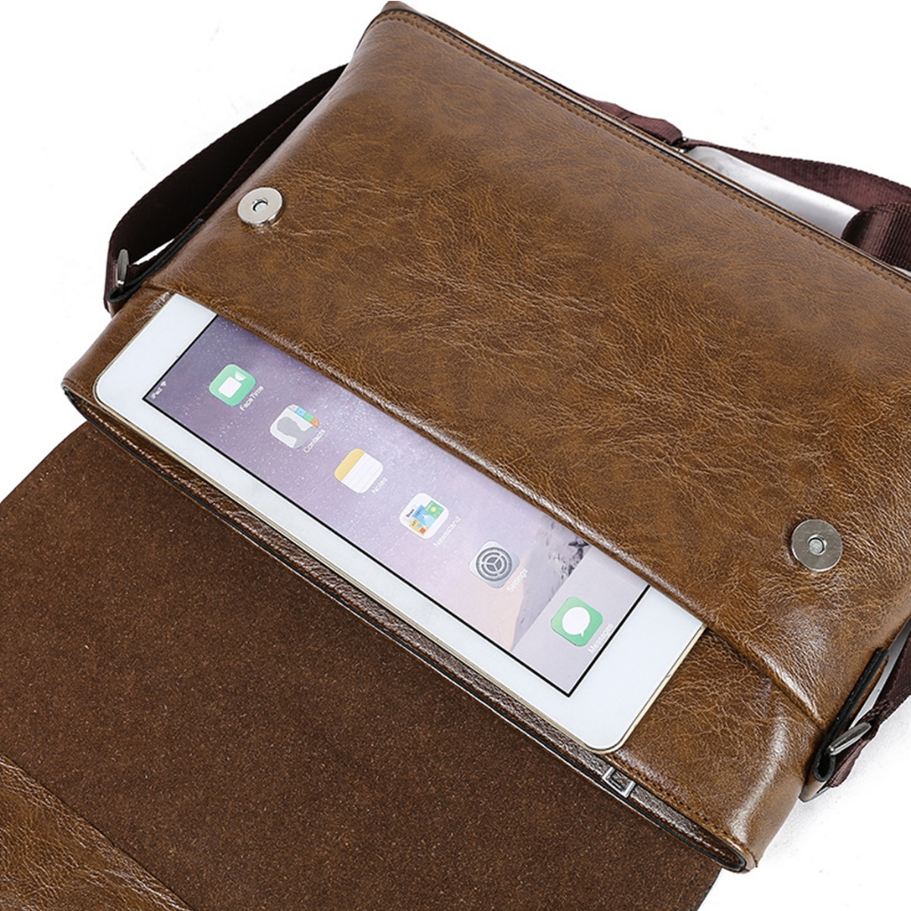 Túi đeo chéo nam da PU , Túi đeo vai đựng tài liệu iPad phong cách Cansual Basic