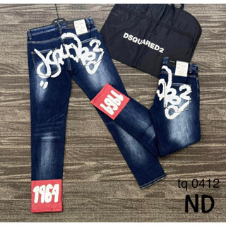 Quần Jeans Dsq2 Xanh 1964 Họa Tiết D2 Phối Ống Hàng Loại 1 Chất Liệu Cao Cấp Quần Bò Dsq cực đẹp cực chất