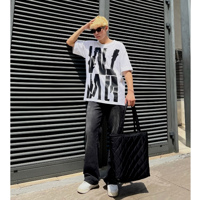 Áo thun The Xide áo phông unisex in chữ tượng hình form rộng chất cotton 2 chiều định lượng 250gr co giãn