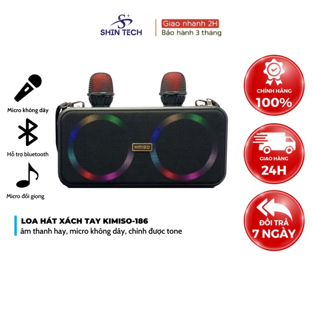 Loa Bluetooth Xách Tay M13 Công Suất Khủng 20W, Âm Thanh 3D, Lỗi Đổi Mới TECHHINHN