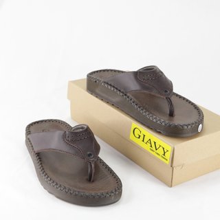 Dép nam quai kẹp giavy đế cao su đúc cao 2 phân - giavy u8014
