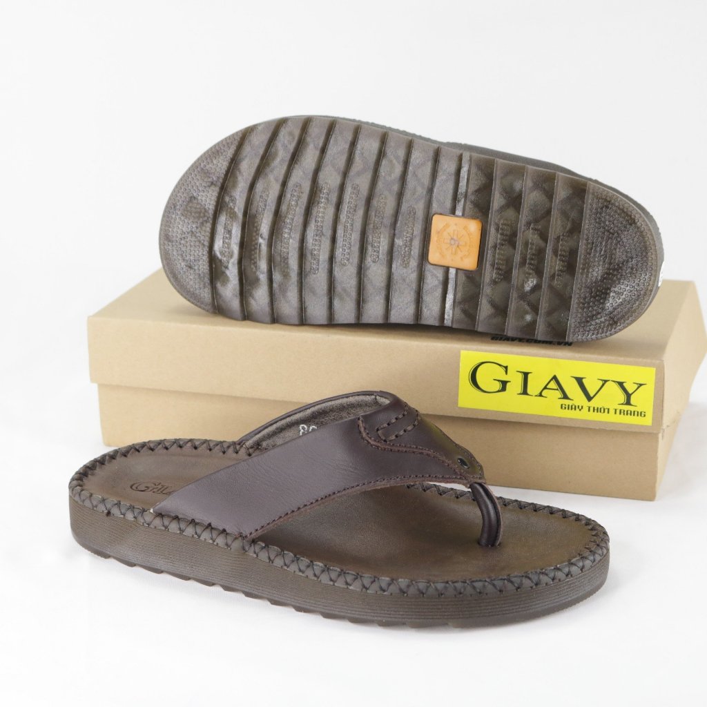 Dép nam quai kẹp GiaVy đế cao su đúc cao 2 phân - Giavy U8014