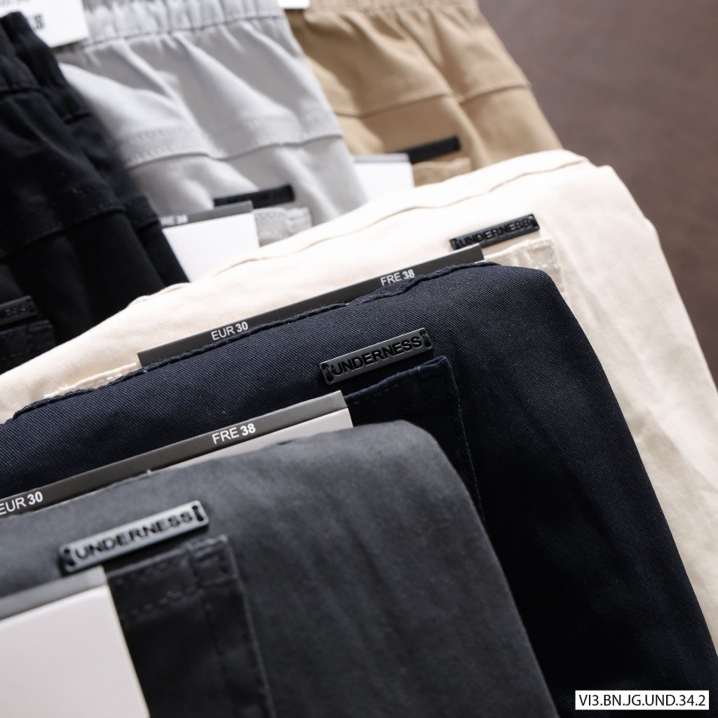 Quần Jogger Kaki Nam Trơn Underness, form Slim, chất vải kaki cao cấp, cạp chun co dãn, Hàng VNXK - JK61