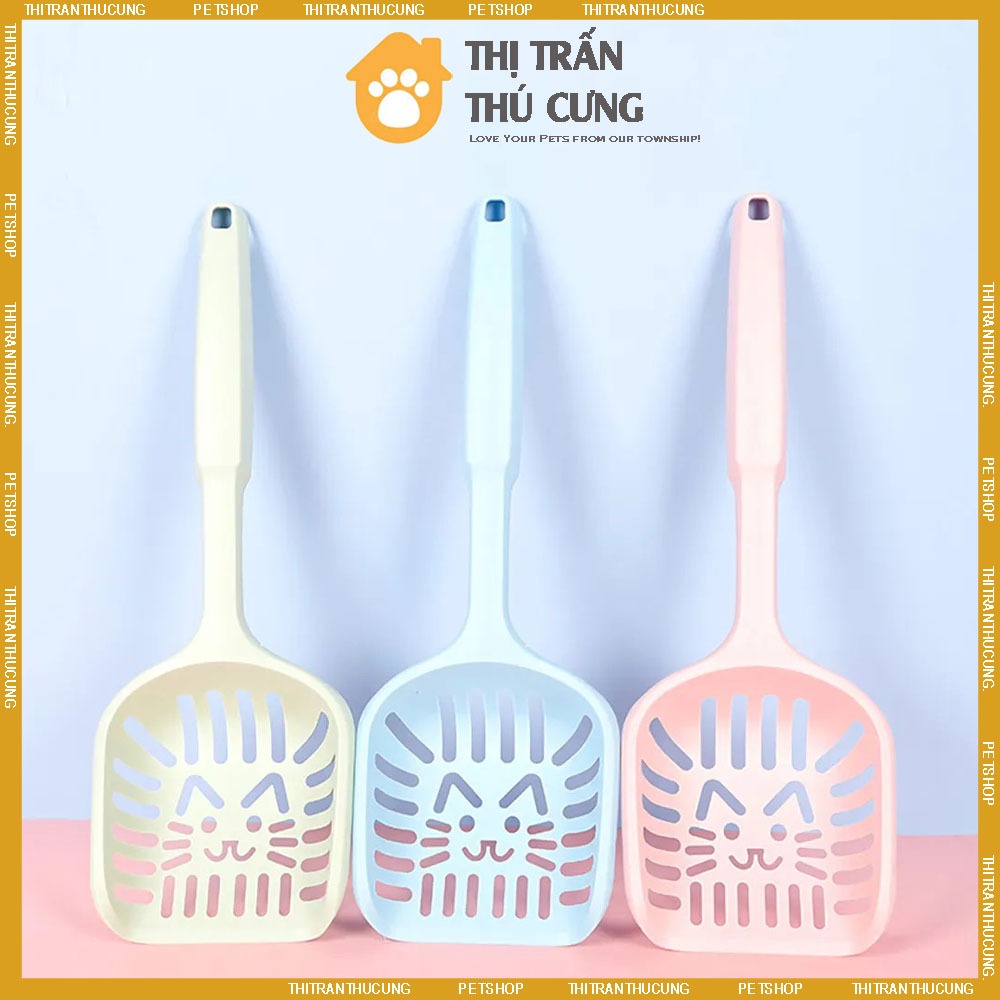 Xẻng Xúc Cát Vệ Sinh Cho Mèo Cán Dài 40cm