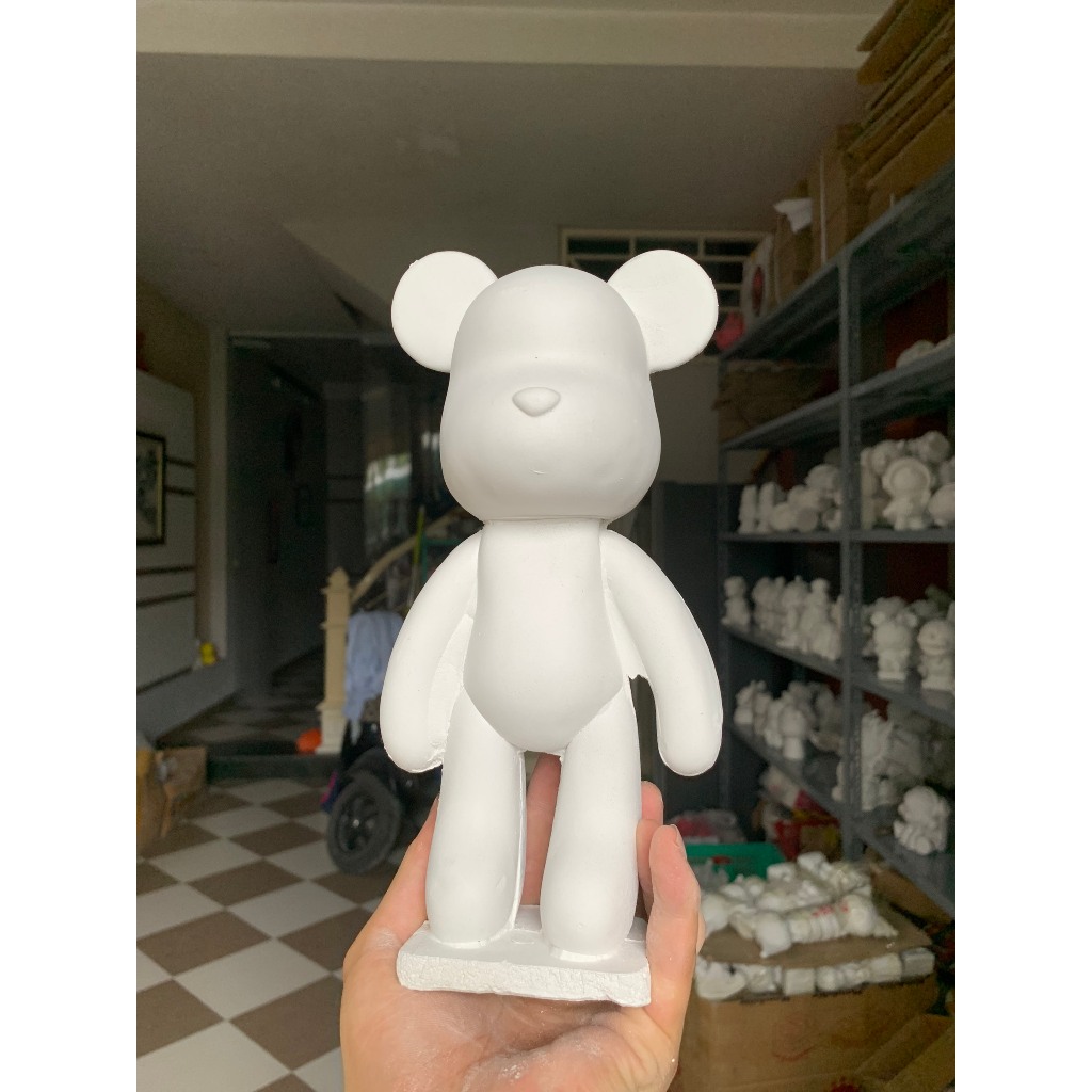 Tượng tô màu thạch cao Bearbrick size lớn hàng đẹp chuẩn loại 1 giá tốt nhất sàn