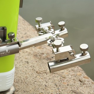 Pat chống cần, gác cần đôi chất liệu inox - Mika fishing