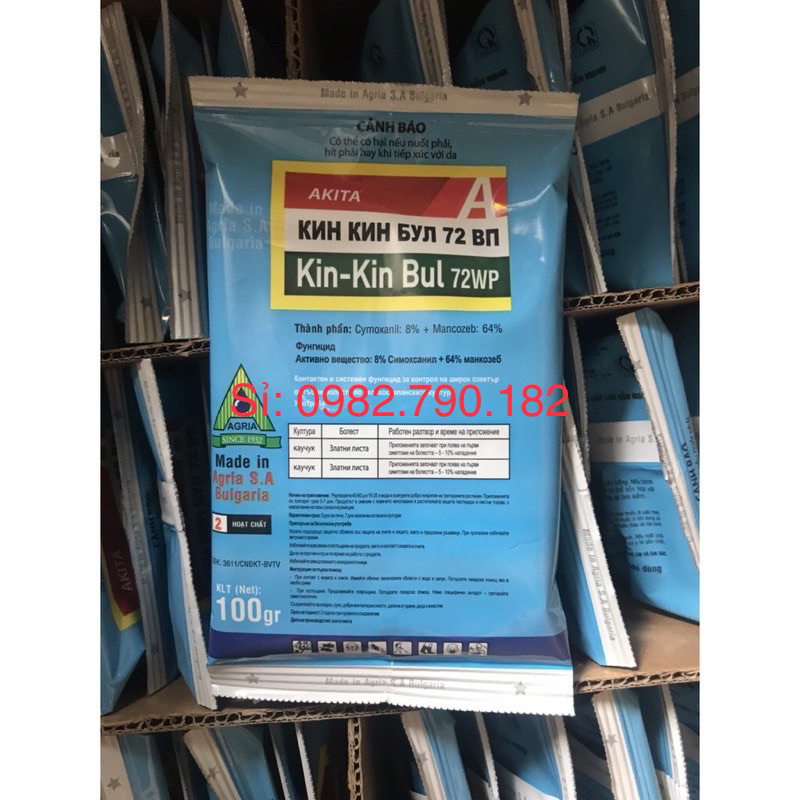 Thuốc trừ nấm Kin - Kin Bul 72WP Gói 100gram