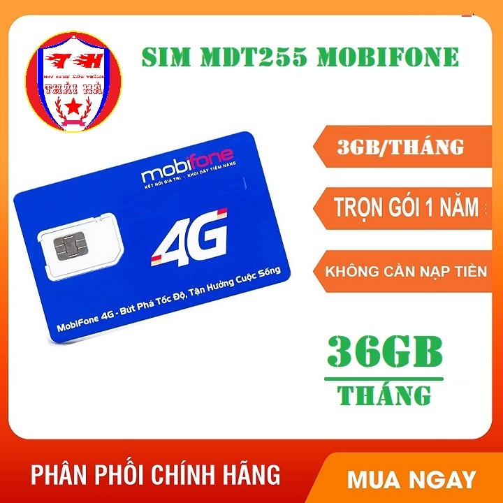 Sim 4G trọn gói 1 năm  MDT255, MDT350, MDT250A , Sim đủ 12 tháng, không bị trôi ngày