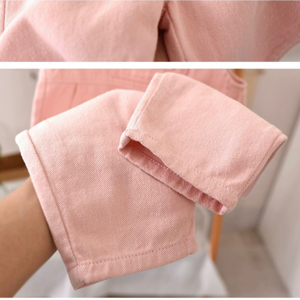 Sét yếm bé gái, sét yếm kèm áo, 2 màu hồng, xanh dương cho bé gái 10 - 20kg BÌNH MINH SHOP