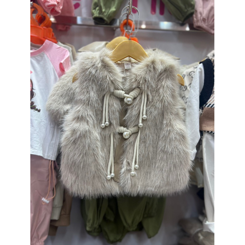 Áo Gile Bé Gái lông Qccc đẹp sz 12-28kg